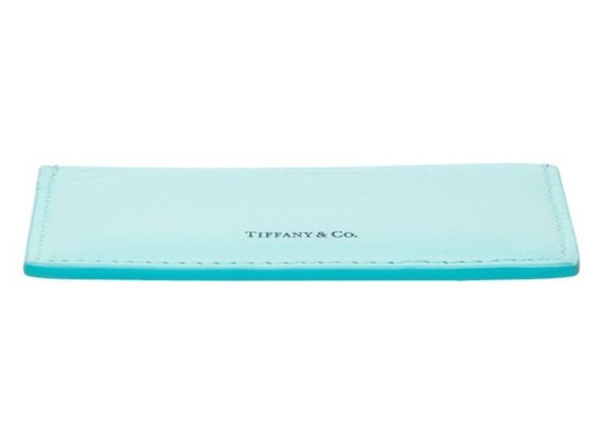 Tiffany & Co Tarjetero de piel azul Tiffany - vista 3