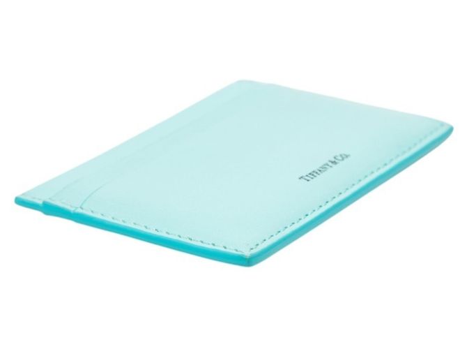 Tiffany & Co Tarjetero de piel azul Tiffany - vista 5