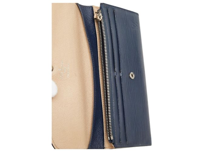 Louis Vuitton Epi Portefeuille Emilie Long Wallet Blau - Ansicht 9