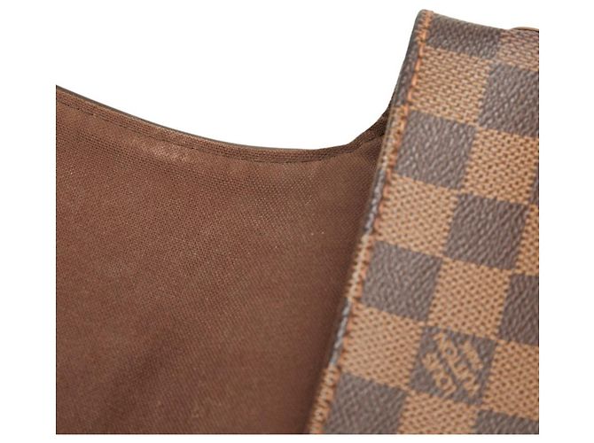 Borsa a tracolla Louis Vuitton Damier Brooklyn MM Marrone - vista 12