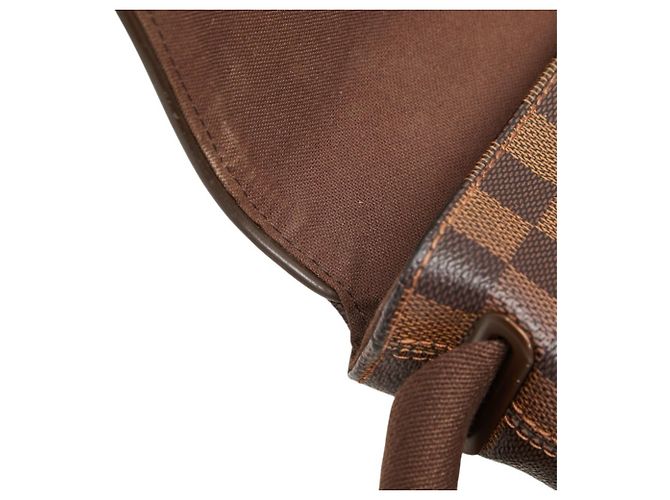 Borsa a tracolla Louis Vuitton Damier Brooklyn MM Marrone - vista 13