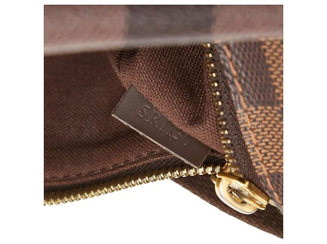 Borsa a tracolla Louis Vuitton Damier Brooklyn MM Marrone - vista 15