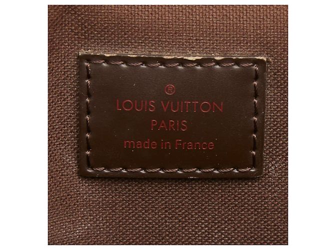 Borsa a tracolla Louis Vuitton Damier Brooklyn MM Marrone - vista 16