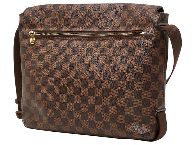 Borsa a tracolla Louis Vuitton Damier Brooklyn MM Marrone - vista 2