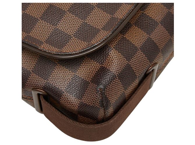 Borsa a tracolla Louis Vuitton Damier Brooklyn MM Marrone - vista 6