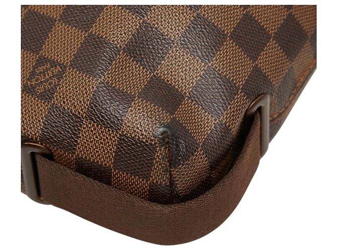 Borsa a tracolla Louis Vuitton Damier Brooklyn MM Marrone - vista 8
