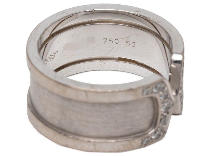 Anello C2 Band in oro bianco 18K Cartier - vista 4
