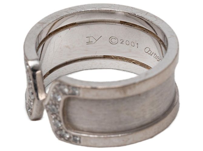 Anello C2 Band in oro bianco 18K Cartier - vista 6