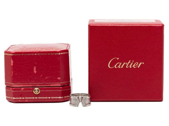 Anello C2 Band in oro bianco 18K Cartier - vista 7