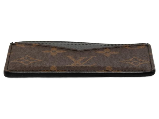 Louis Vuitton Monogram Macassar Card Holder Brown Black - view 3