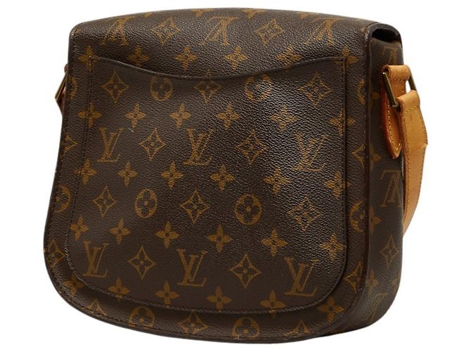 Borsa a tracolla Louis Vuitton Monogram Saint Cloud GM Marrone - vista 2