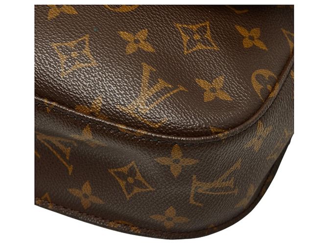 Borsa a tracolla Louis Vuitton Monogram Saint Cloud GM Marrone - vista 4