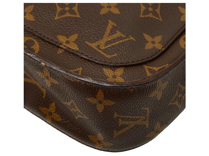 Borsa a tracolla Louis Vuitton Monogram Saint Cloud GM Marrone - vista 6