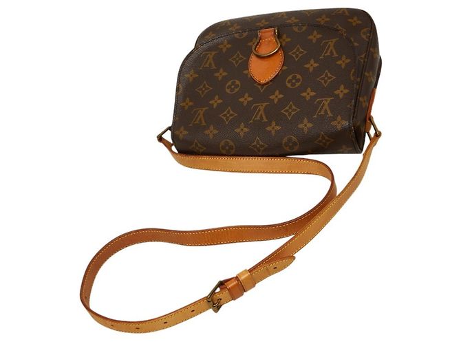 Borsa a tracolla Louis Vuitton Monogram Saint Cloud GM Marrone - vista 8
