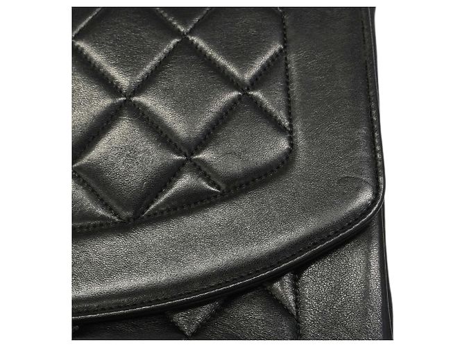 Borsa a Spalla Chanel Diana Chain Nero - vista 11