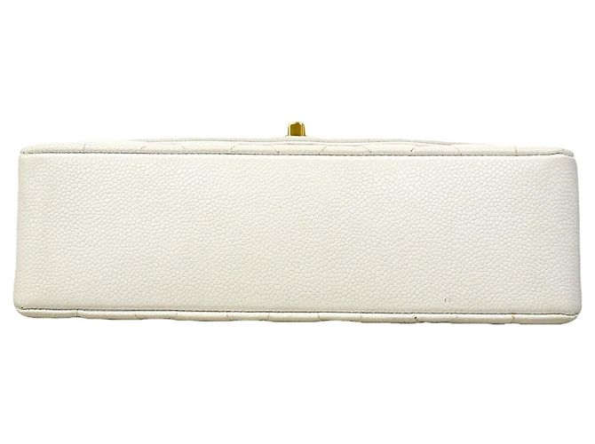 Borsa a tracolla Chanel Diana in pelle di vitello bianca Bianco - vista 3