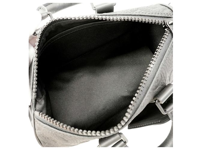 Borsa Louis Vuitton Keepall Bandoulière 25 Nero - vista 4