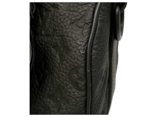 Borsa Louis Vuitton Keepall Bandoulière 25 Nero - vista 6