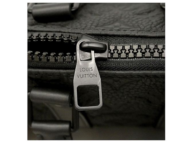 Borsa Louis Vuitton Keepall Bandoulière 25 Nero - vista 7