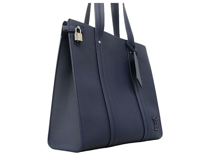 Borsa Tote Louis Vuitton LV Aerogram Takeoff Blu navy - vista 2