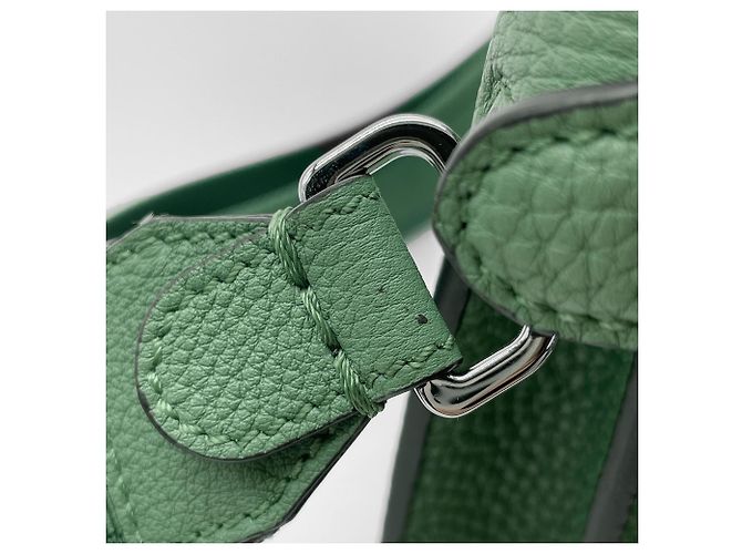 Borsa a Spalla Fendi Peekaboo I.U Verde - vista 11