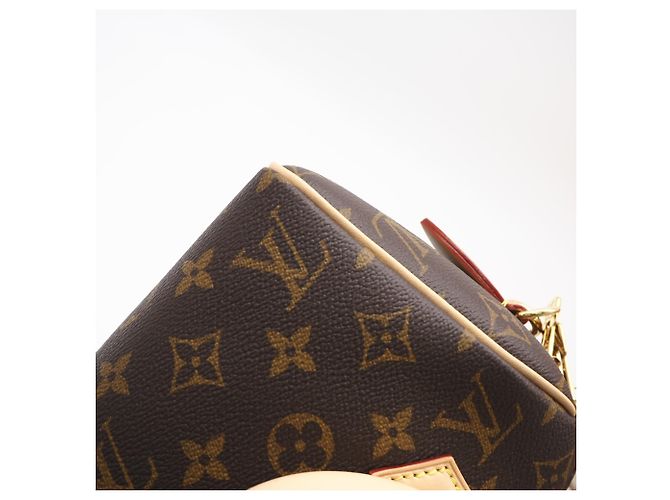 Borsa Louis Vuitton Monogram Speedy Bandoulière 20 Marrone Beige - vista 10