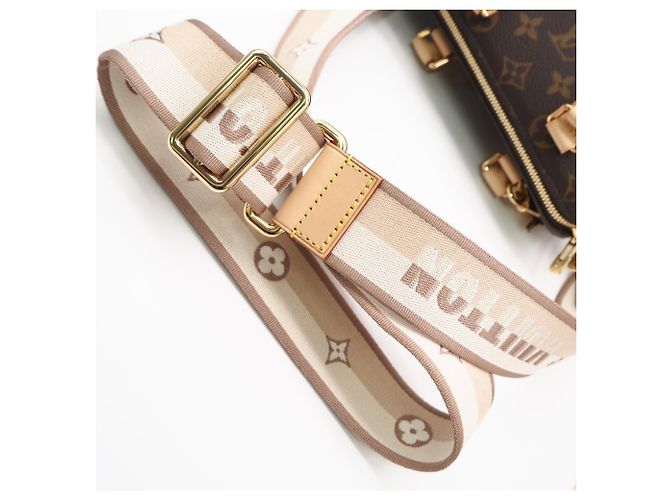 Borsa Louis Vuitton Monogram Speedy Bandoulière 20 Marrone Beige - vista 5
