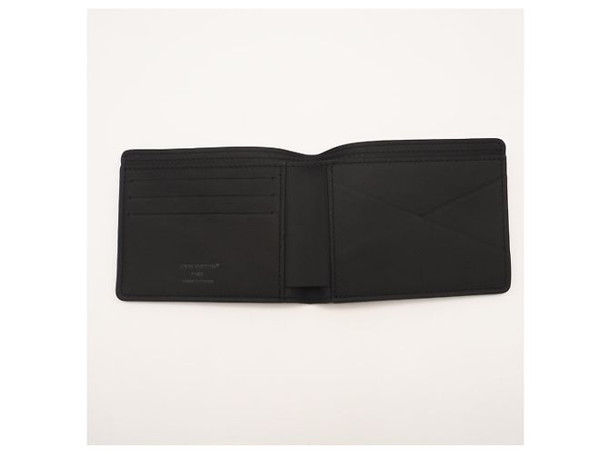 Louis Vuitton Monogram Shadow Bi-fold Wallet Black - view 10