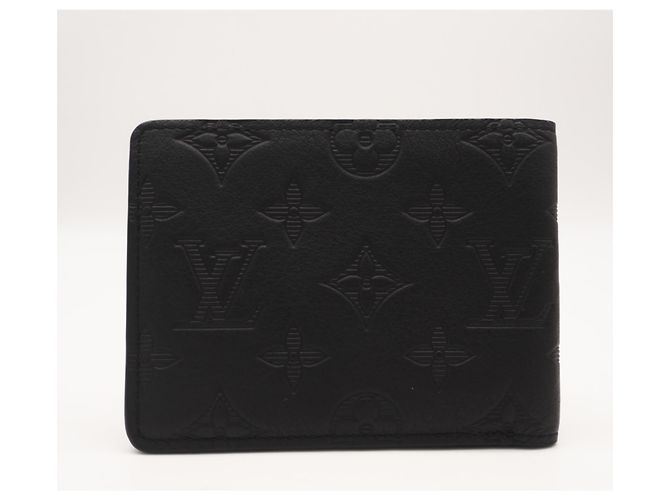 Louis Vuitton Monogram Shadow Bi-fold Wallet Black - view 2