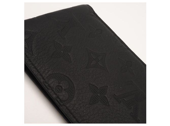 Louis Vuitton Monogram Shadow Bi-fold Wallet Black - view 4