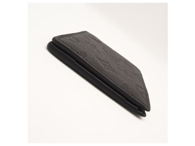 Louis Vuitton Monogram Shadow Bi-fold Wallet Black - view 8