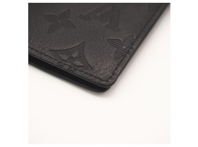 Louis Vuitton Monogram Shadow Bi-fold Wallet Black - view 9