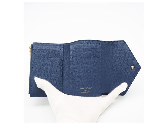 Cartera tríptico Louis Vuitton Monogram Denim Azul - vista 11