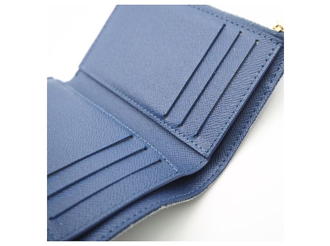 Cartera tríptico Louis Vuitton Monogram Denim Azul - vista 13
