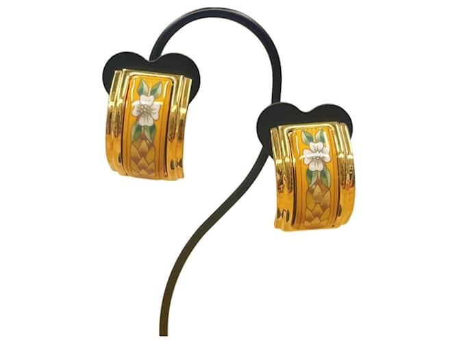 Hermès Orecchini a clip placcati oro Hermes D'oro - vista 2