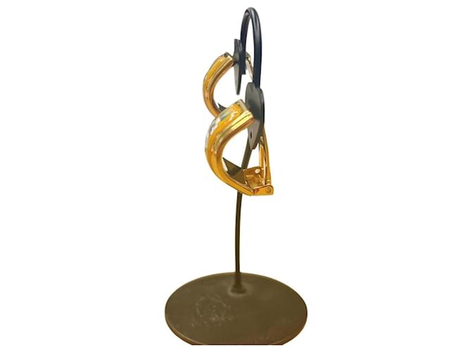 Hermès Orecchini a clip placcati oro Hermes D'oro - vista 3