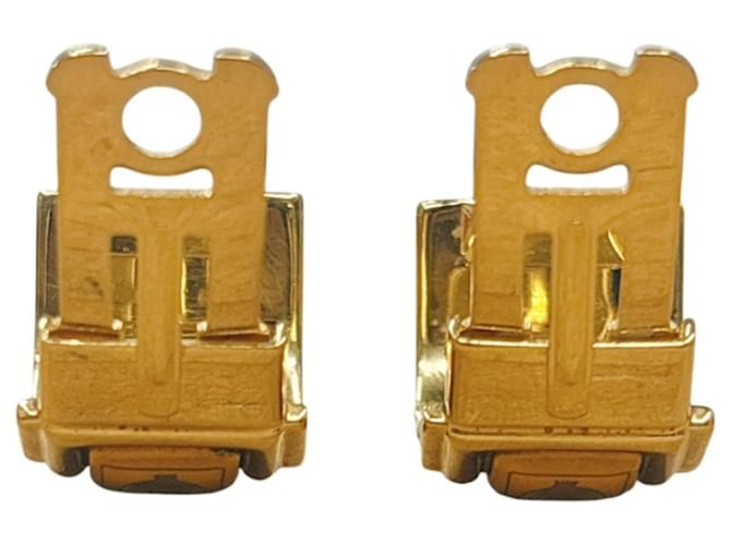 Hermès Orecchini a clip placcati oro Hermes D'oro - vista 6