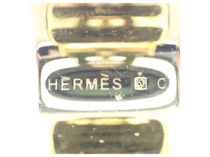 Hermès Orecchini a clip placcati oro Hermes D'oro - vista 8