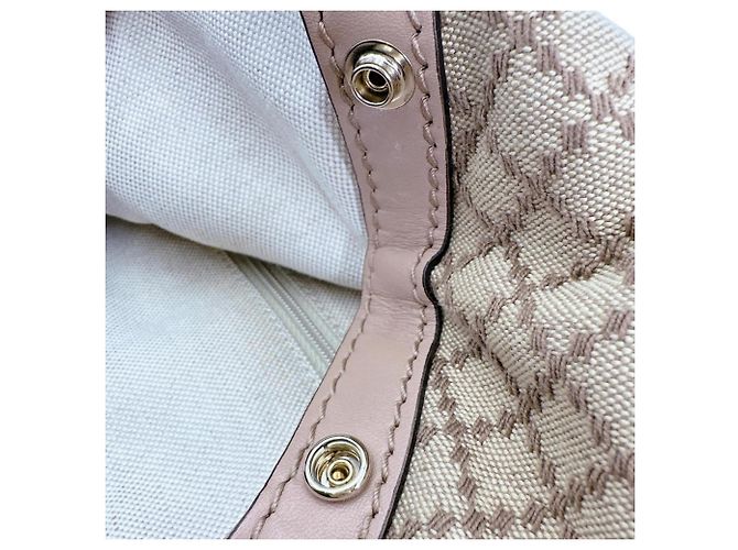 Gucci Diamante Canvas Sukey Tote Bag Braun Weiß Beige - Ansicht 12