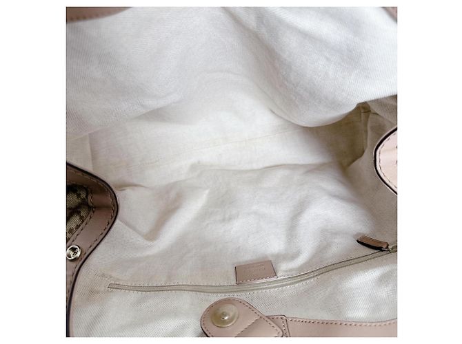 Gucci Diamante Canvas Sukey Tote Bag Braun Weiß Beige - Ansicht 14