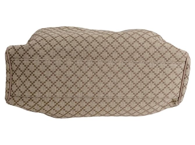 Gucci Diamante Canvas Sukey Tote Bag Braun Weiß Beige - Ansicht 4
