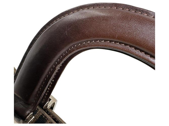 Borsa a Spalla Fendi Zucca Canvas Marrone - vista 10