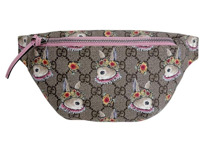 Marsupio per bambini Gucci GG Supreme Beige - vista 2
