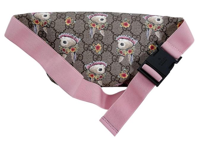 Marsupio per bambini Gucci GG Supreme Beige - vista 3