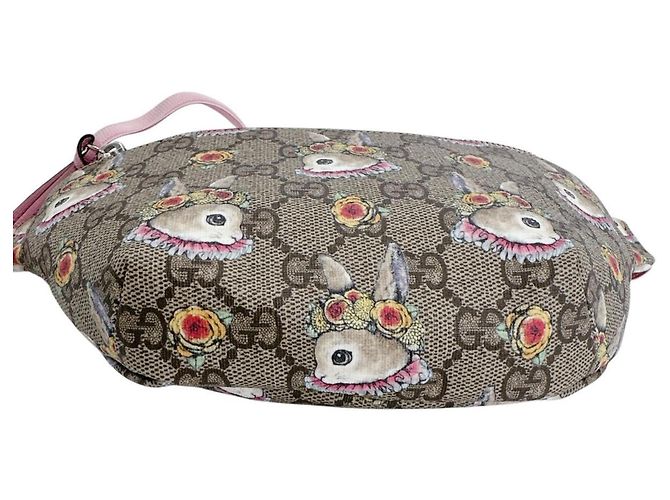 Marsupio per bambini Gucci GG Supreme Beige - vista 4