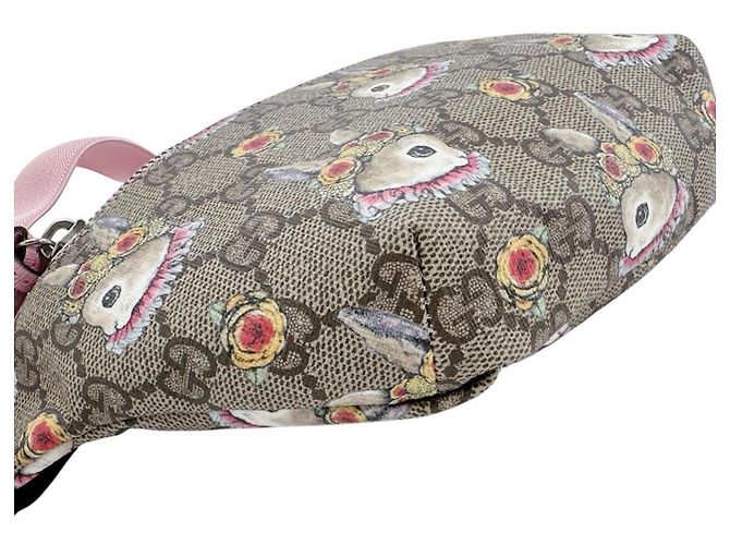 Marsupio per bambini Gucci GG Supreme Beige - vista 5