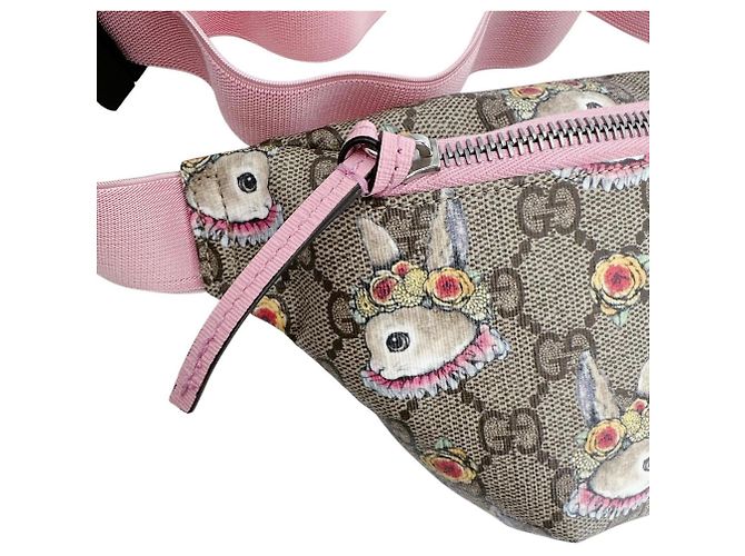 Marsupio per bambini Gucci GG Supreme Beige - vista 7