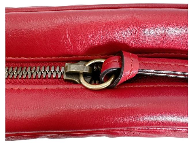 Marmont Borsa a tracolla in pelle rossa Gucci Rosso - vista 11