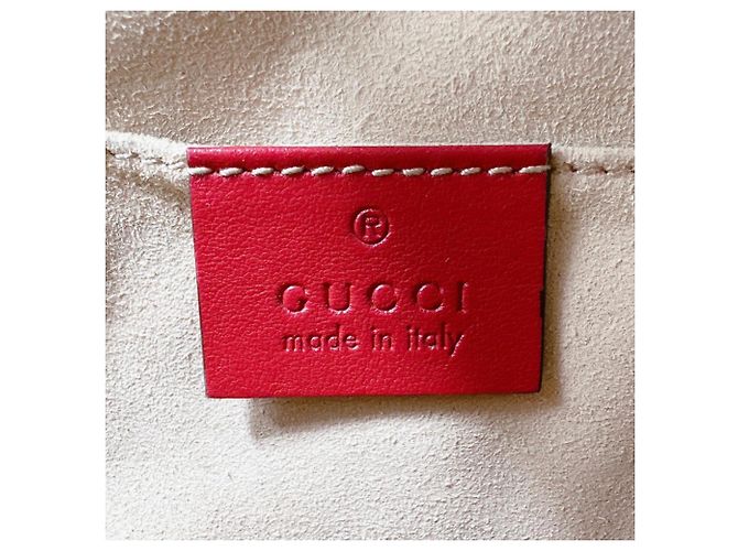Marmont Borsa a tracolla in pelle rossa Gucci Rosso - vista 16