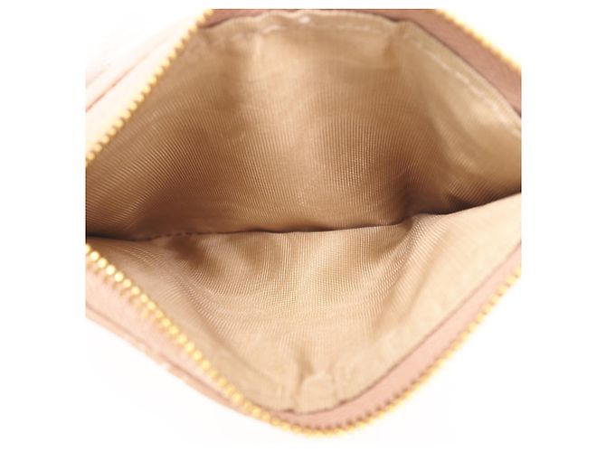 Cartera de doble pliegue rosa beige Christian Dior - vista 16